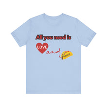 Load image into Gallery viewer, Love and Tacos Jersey Short Sleeve Tee