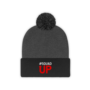 SQUAD UP Pom Pom Beanie