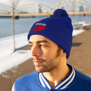 SQUAD UP Pom Pom Beanie